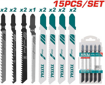 Total Jig Saw Blade for Wood 15pcs TAC1501