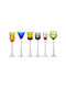 Lyngby Set Brillen Weißwein Kelch Glas 6 Stück