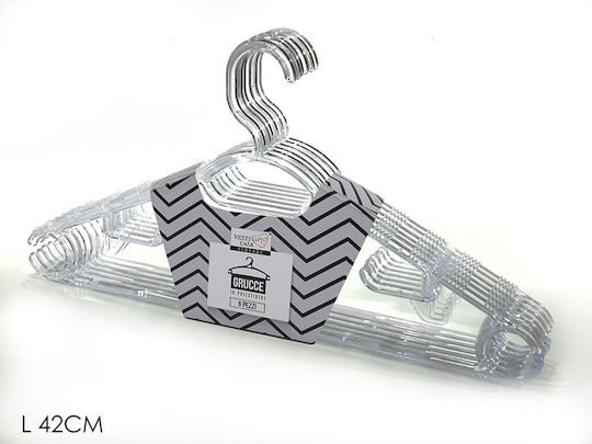 General Trade Clothes Hanger Silver 533961 6pcs