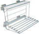 Emuca Wardrobe Hanger for Pants Plastic Silver 223-6916825CRM 1pcs