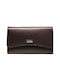 Mentzo Large Leather Women's Wallet Brown