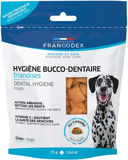 Francodex Dental Λιχουδιά για Σκύλους κατά της Πέτρας & Πλάκας 75gr
