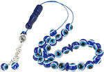 Resin Worry Beads with 27 Beads Blue