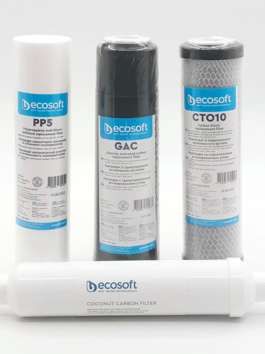 Ecosoft Ersatz-Wasserfilter Umkehrosmose (RO) 4Stück