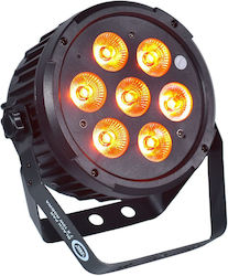 Light4me Φωτορυθμικό Spot LED PAR DMX Black RGBWA