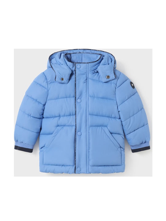 Mayoral Kinder Steppjacke Kurz mit Kapuze Hellblau