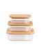 Berlinger Haus Glass Lunch Box Transparent 3pcs