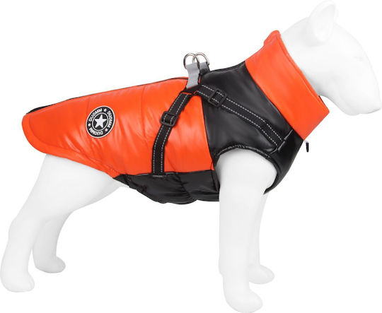 Animal Haine pentru câini Impermeabil Negru cu Lungimea Spateului 40 cm