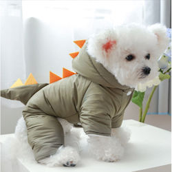 Animal Dog Coat Fleece Waterproof Gray Animal Dog Coat Fleece Waterproof Gray