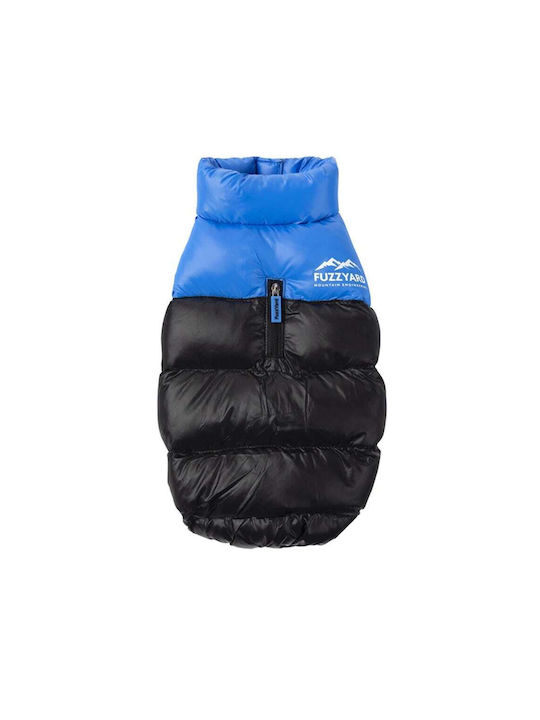 Fuzzyard East Harlem Blue Waterproof / Windproof Dog Coat Small with 36cm Back Length