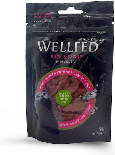 Pet Interest Cat Mini Treats with Duck with Catnip for Cat 50gr