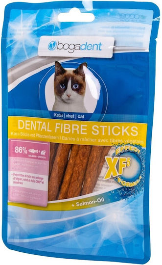 Bogacare Dental Fibre Katzenleckerlis in Stick mit Lachs für Erwachsene Katzen 50gr