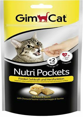 Gimcat Nutri Pockets Λιχουδιές με Τυρί για Ενήλικες Γάτες 60gr
