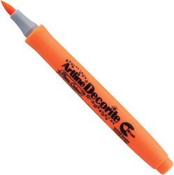 Artline Decorite Brush Marker Orange