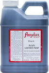 Angelus Liquid Craft Paint Black for Leather 472ml