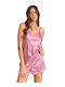 Lydia Creations Summer Satin Babydoll Pink