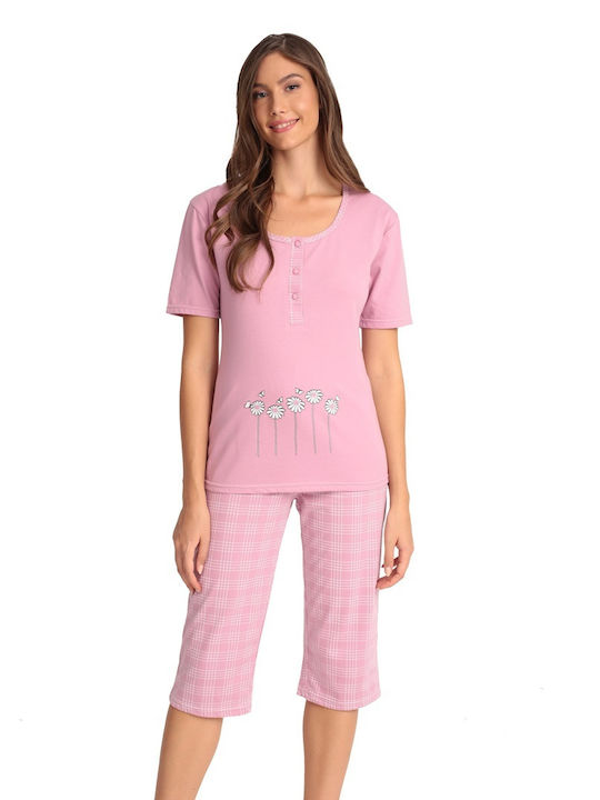 Lydia Creations De vară Set Pijamale pentru Femei De bumbac Violet
