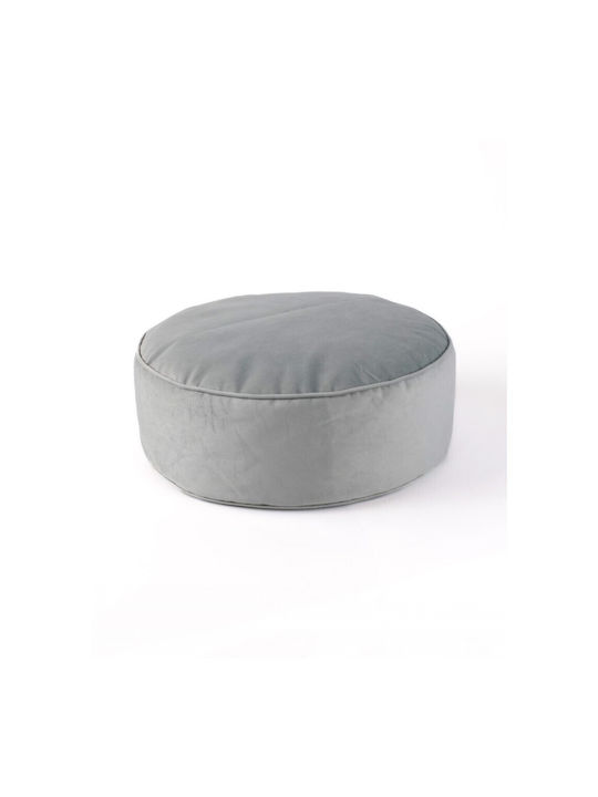 Bean Bag Bolster Poof Gray 60x20x20cm