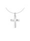 Eforo Men's White Gold Cross 14K