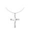 Eforo Women's White Gold Cross 14K