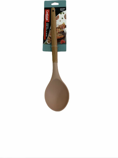Cookstyle Ρηχή Κουτάλα Ραγού από Σιλικόνη Ροζ