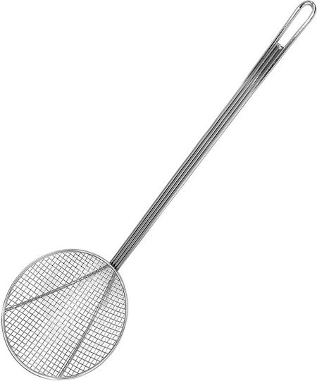 Gimetal Untiefe Servierlöffel Spinnensieb Rostfreier Stahl 17,5cm