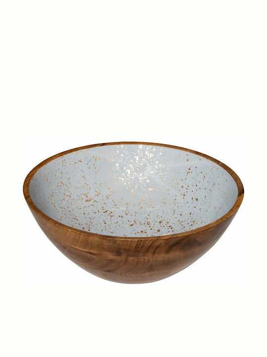 Wooden Salad Bowl Brown 30x30x10cm