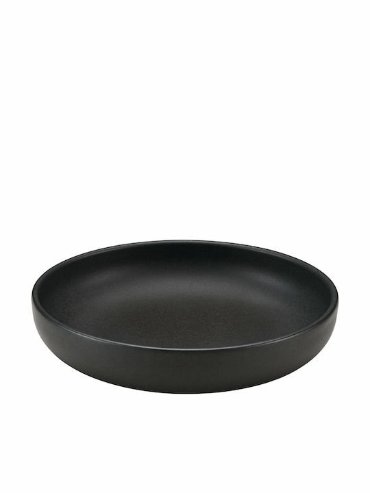 Playground Ceramic Salad Bowl Black 22x22cm