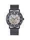 Certus Stainless Watch Automatic with Black Metal Bracelet