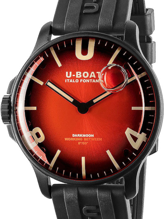 U-Boat Darkmoon Men's Watch 44mm Battery with R...