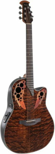 Ovation Ηλεκτροακουστική Κιθάρα Cutaway Brown