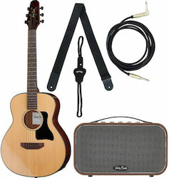 Harley Benton Semi-Acoustic Guitar GS-Travel-E Natural
