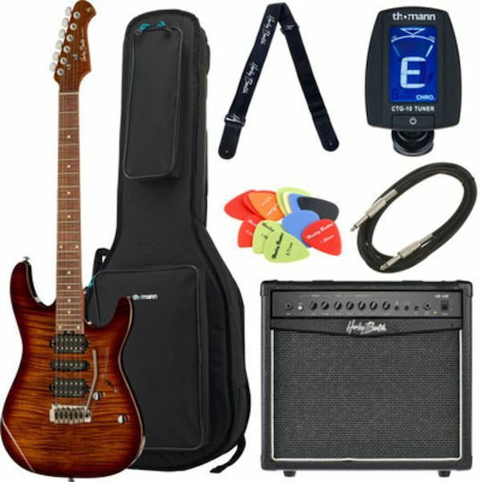 Fusion-III Set Chitară Electrică Stratocaster cu HSH Configurație Doze Bengal cu Husă