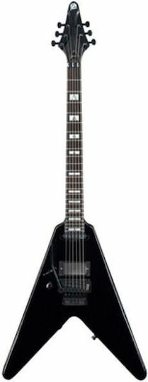 Framus D-Series Artist Line Electric Guitar Flying V with HS Pickup Configuration Solid Black with Case
