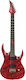 Solar Guitars Elektrische Gitarre Stratocaster mit HH Tonabnehmerkonfiguration Rot