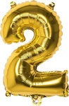 Balloon Foil Jumbo Number Gold 66cm