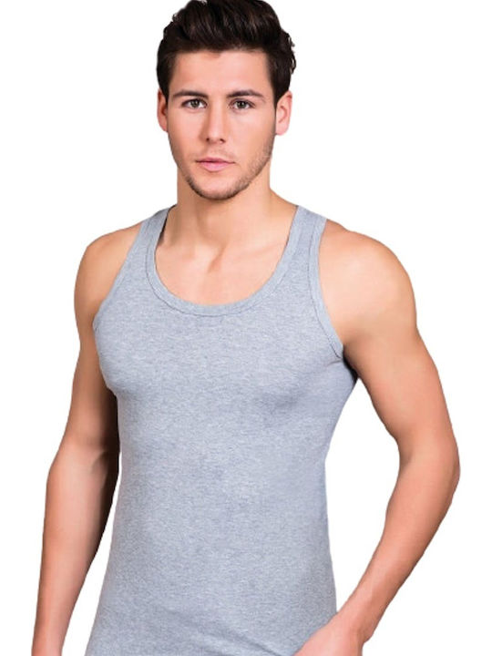 Berrak Men's Undershirt Sleeveless in Gray Color