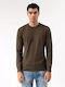 Devergo Men's Long Sleeve Sweater Khaki