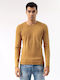 Devergo Men's Long Sleeve Sweater Yellow