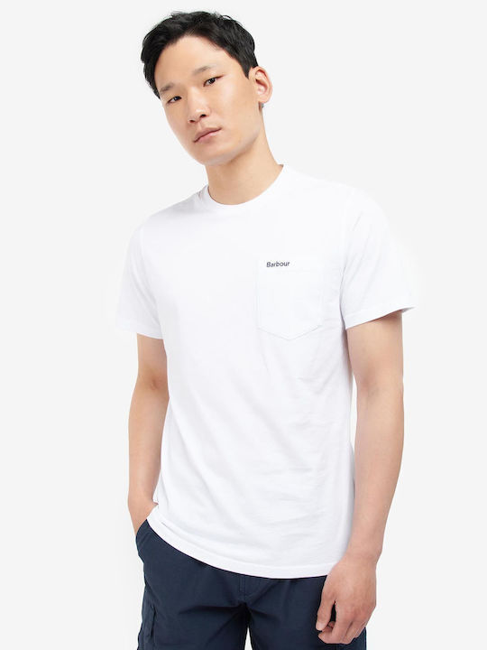 Barbour Tricou Alb