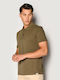 Brokers Jeans Men's Short Sleeve Blouse Polo Khaki