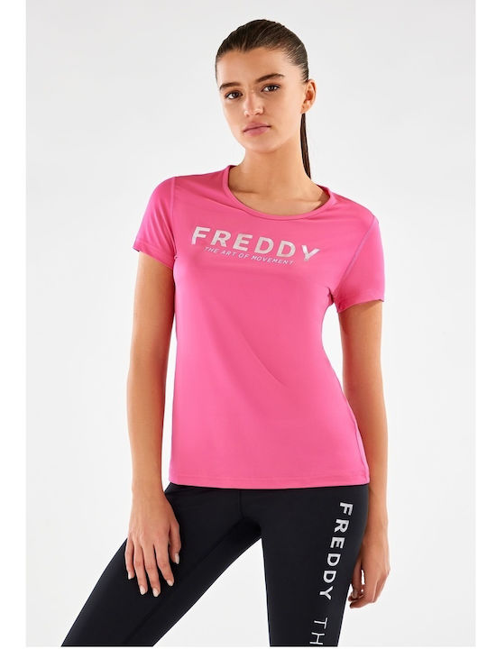 Freddy Γυναικείο Αθλητικό T-shirt Φούξια