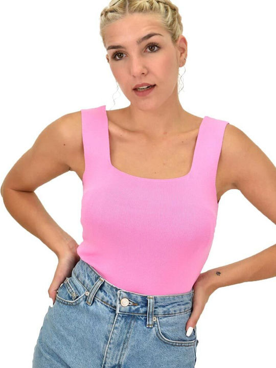 Potre Women's Summer Blouse Sleeveless Pink