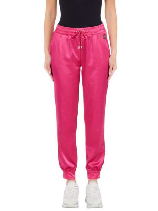 Liu Jo Women's Satin Trousers Fuchsia