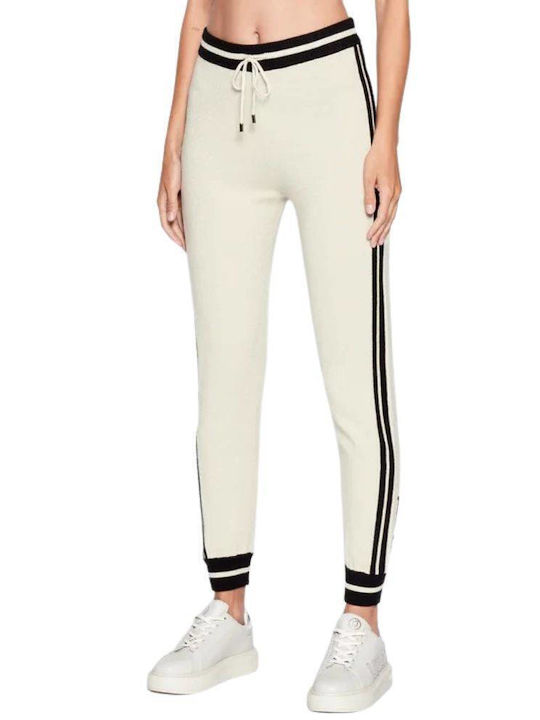 Liu Jo Women's Fabric Trousers with Elastic Beige