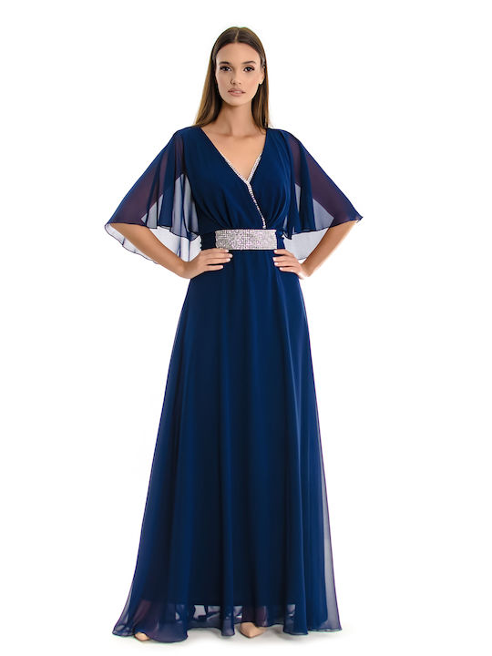 Farmaki Maxi Rochie pentru Nuntă / Botez Albastru marin