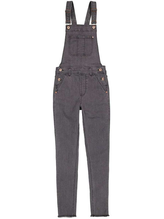 Kids' Denim Overall Gray