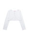 Babylon Girls Bolero Jacket with Zipper White