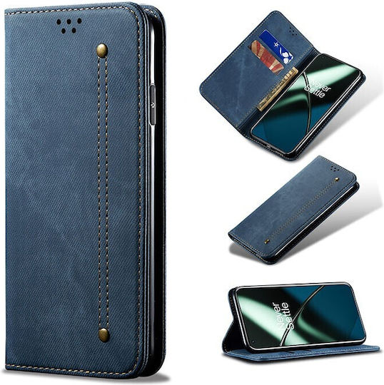 Denim Texture Book Δερματίνης Μπλε (OnePlus 11)