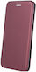 Smart Diva Книга Изкуствена кожа Бордо (Galaxy S22 5G)